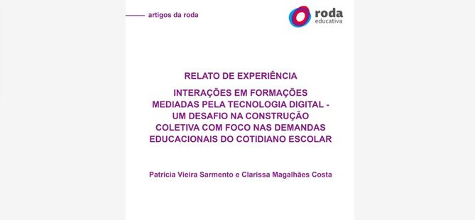 Interações em formações mediadas pela tecnologia digital - um desafio ...